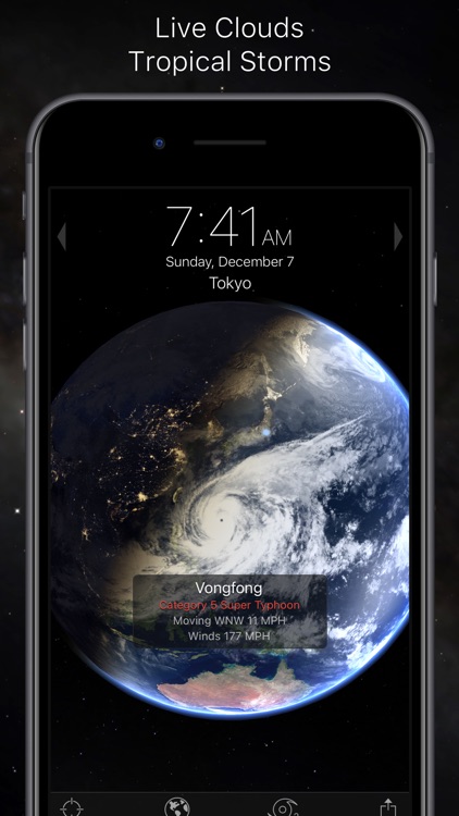 Living Earth - Clock & Weather screenshot-3