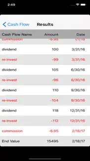 investment return calculator iphone screenshot 2