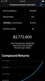 compound investment calculator iphone screenshot 4