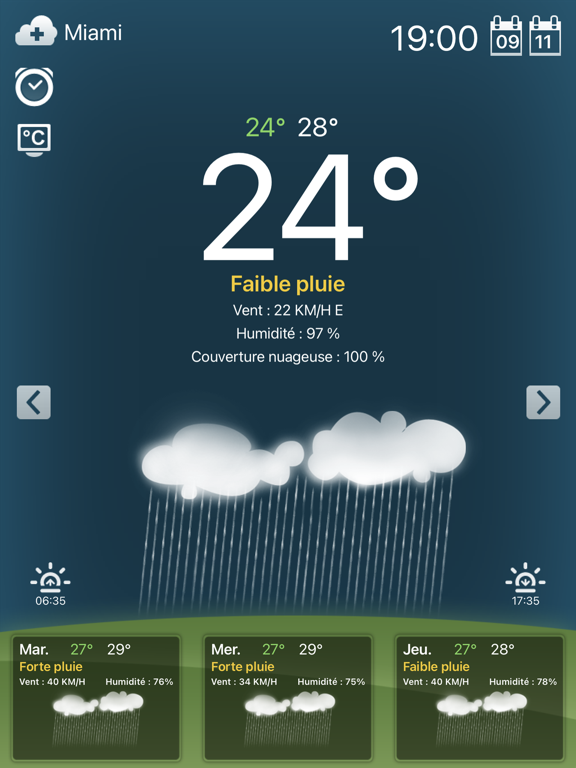 Screenshot #6 pour Météo pour iPad!