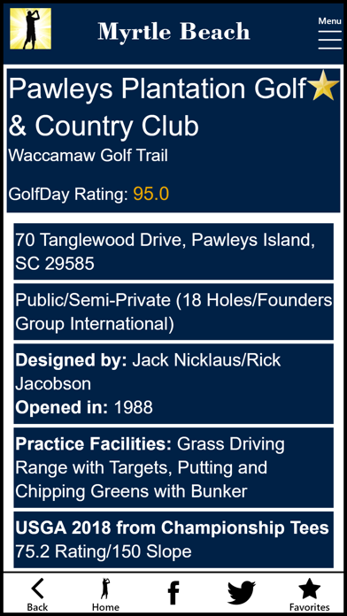GolfDay Myrtle Beach Screenshot