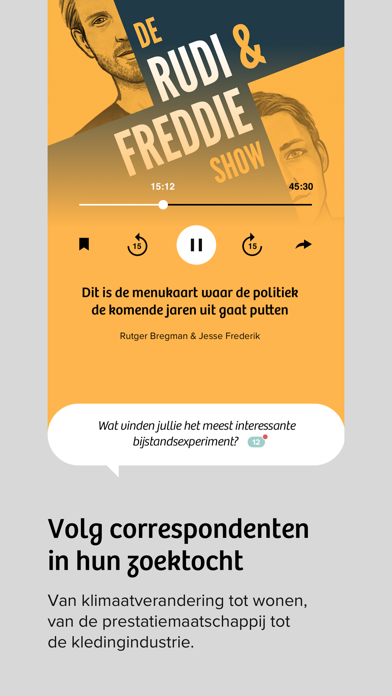 De Correspondent Audio Screenshot