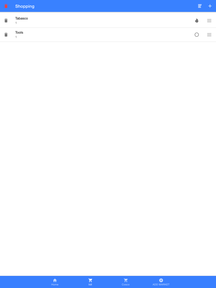 The Shopping List Manager