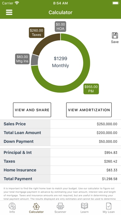 Uwharrie e-zMortgage Screenshot