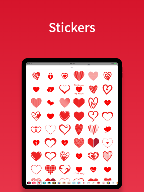 Screenshot #4 pour Stickers Autocollants coeur