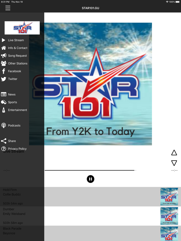 STAR101 Stream Player screenshot 2