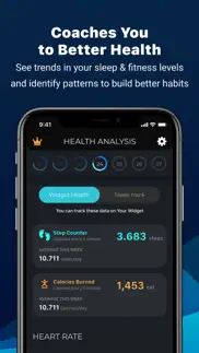 health widget & sleep tracker iphone screenshot 1