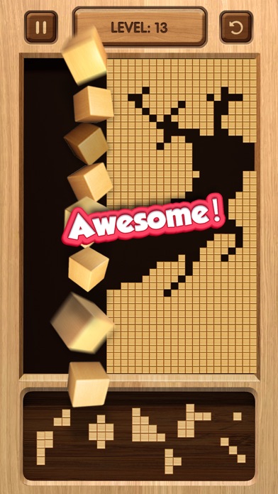 Wood Blast: Fill Up Cube Crush Screenshot
