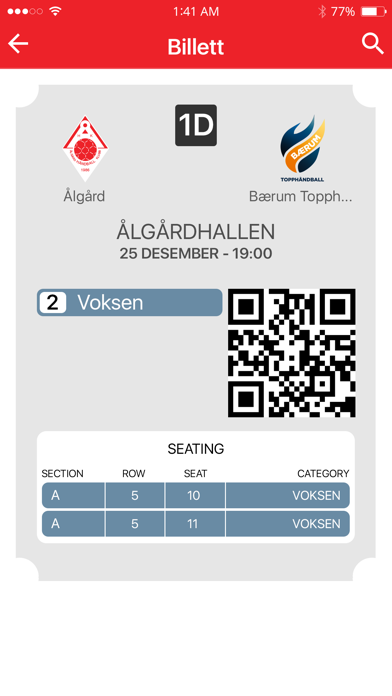 Ålgård håndball Screenshot