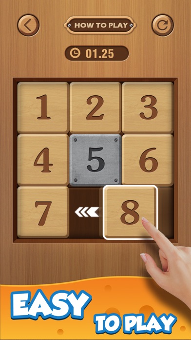 Screenshot #1 pour Number Puzzle: Wooden Style