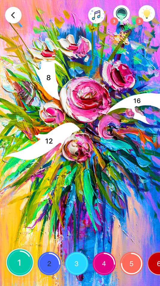 #4. Color by Number - Relax Color (iOS) Podle: Ascella Apps