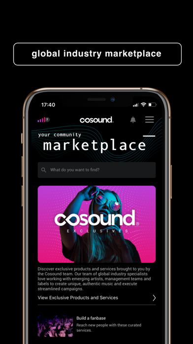 Cosound: A music industry app screenshot 4