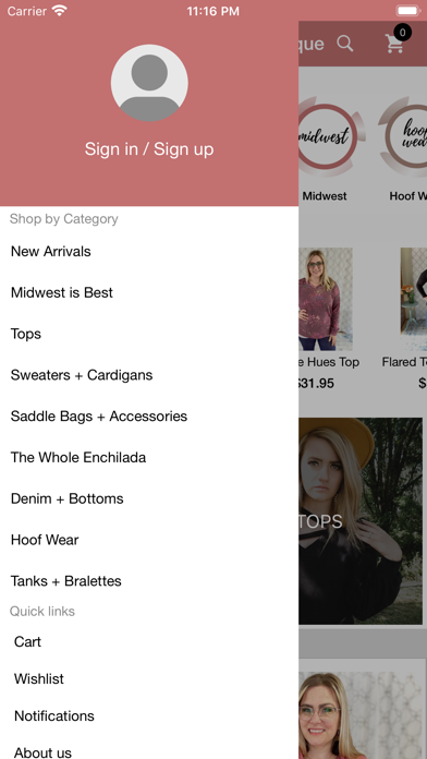 Turquoise Heifer Boutique Screenshot