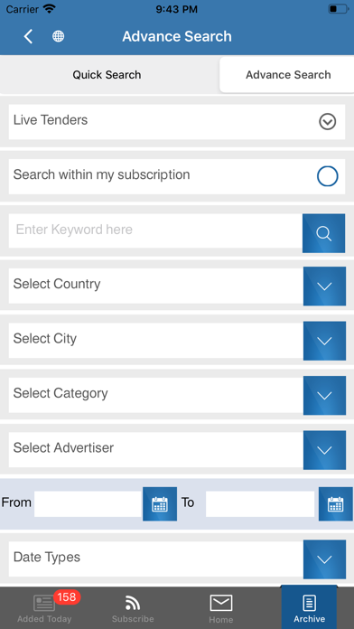 مناقصات Screenshot