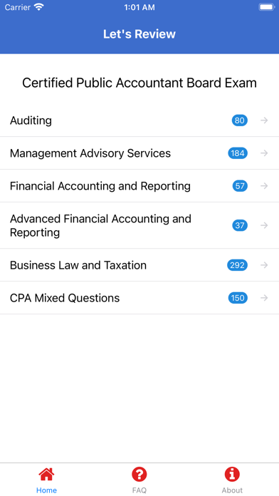 CPA Board Exam Reviewer Screenshot