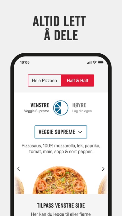 Domino's Pizza Norway Screenshot