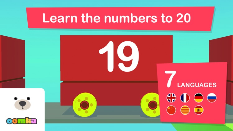 Oomka Number Train 3D School