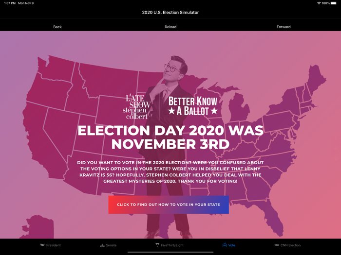2020 US Election Simulator