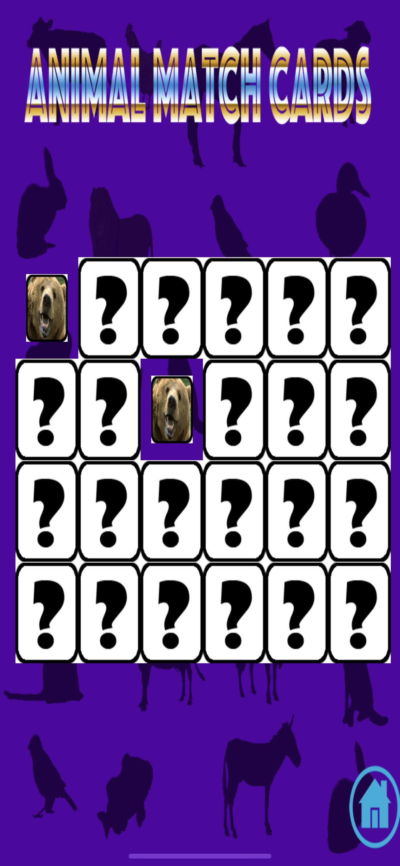 Ninu's Animal Match Card Game screenshot 3