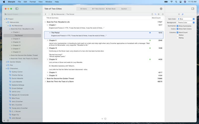 Storyist 4 Screenshot