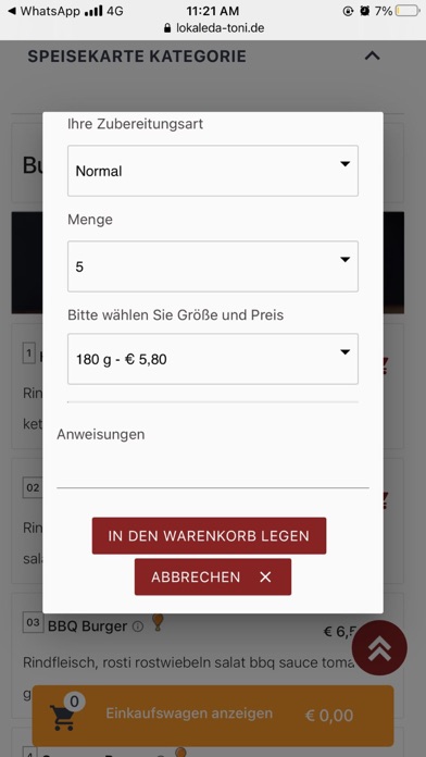 Lokale Da Toni Screenshot
