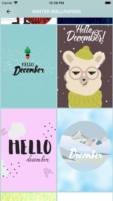 Winter Backgrounds HD Images Screenshot