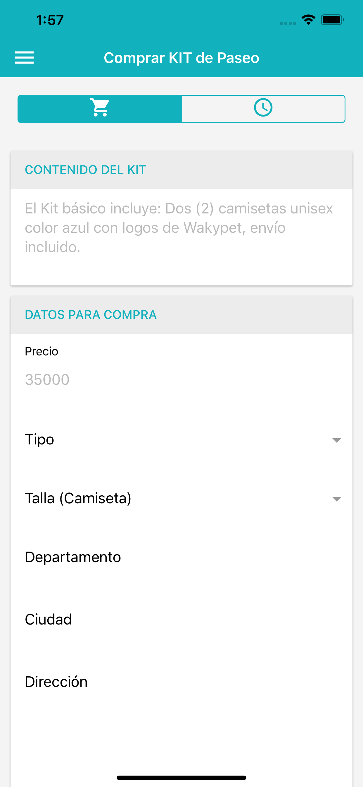 Wakypet. (Paseador)