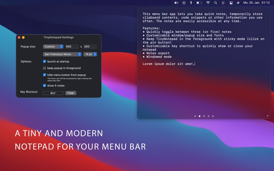 TinyNotepad (macOS) 由: Dion Purushotham TinyNotepad (macOS) 由: Dion Purushotham