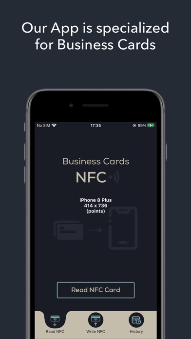 NFC Business Card - Read Write Screenshot