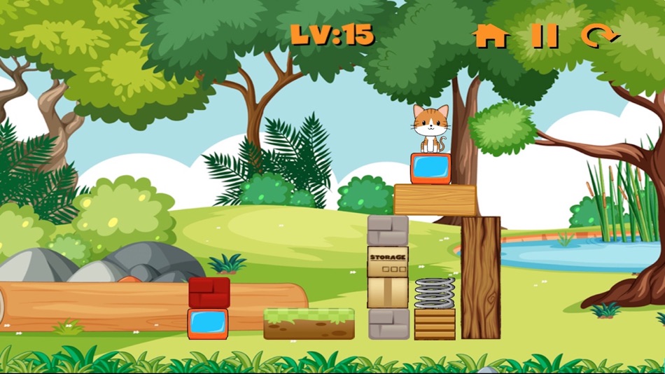 #5. Kitty Drop Cat Save (iOS) Podle: Giuseppe Calcagno