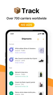 aftership package tracker iphone screenshot 1