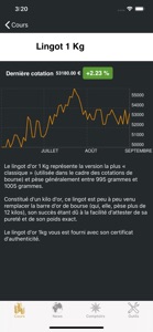 Cours de l'or - gold.fr screenshot #2 for iPhone