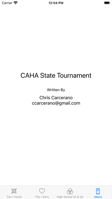 CAHA States Screenshot