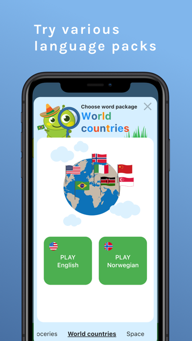 Wormie Word Search Screenshot