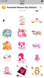 animated women day stickers iphone screenshot 4