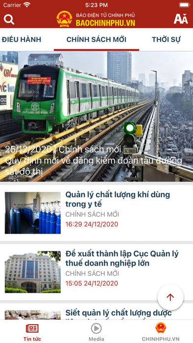 Chính phủ Việt Nam Screenshot