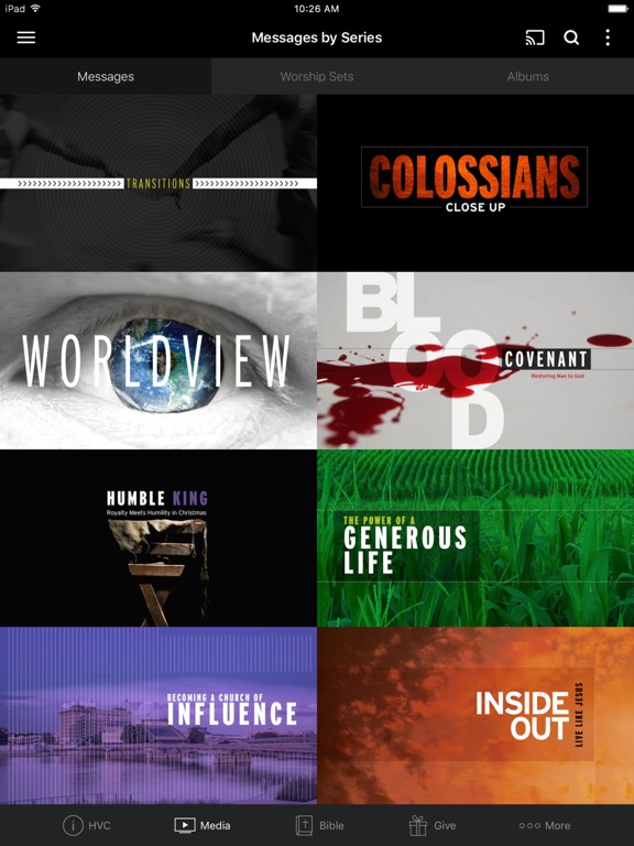 Heartland Vineyard Church iPad screenshot 2 - Lifestyle app