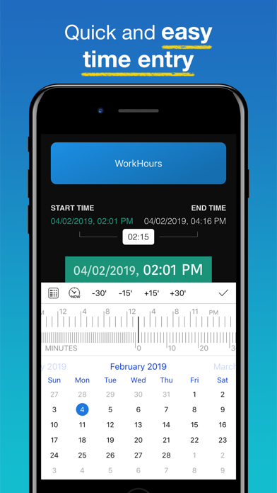 WorkHours: Time Tracker Screenshot