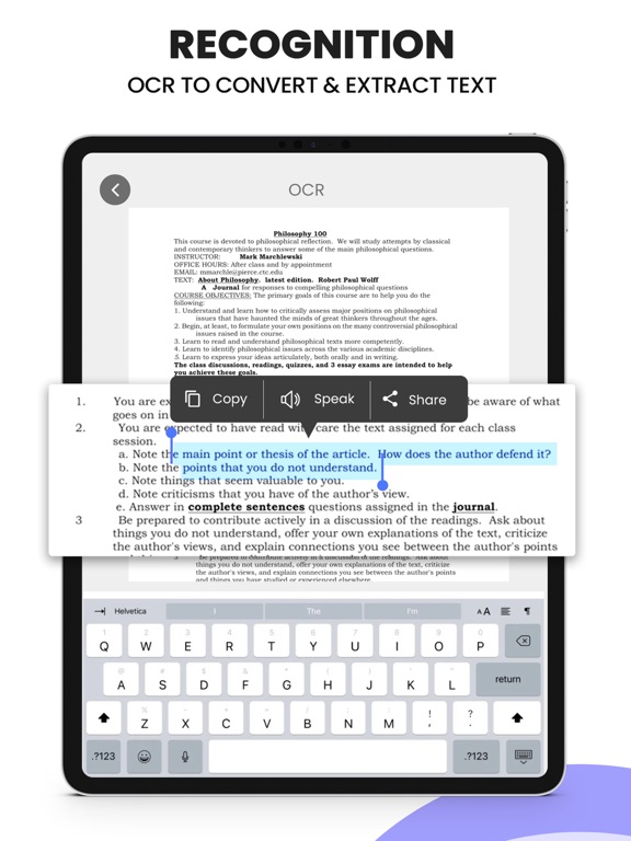 Scanner| Document PDF ScanLens iPad screenshot 2 - Business app
