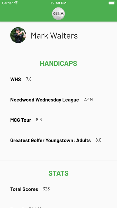 GolfLeagueSite Screenshot