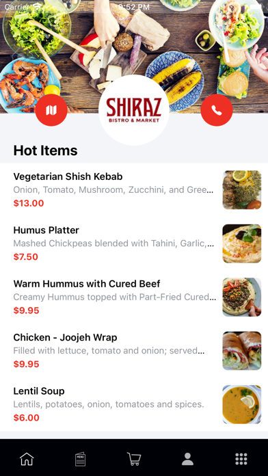 SHIRAZ BISTRO & MARKET Screenshot