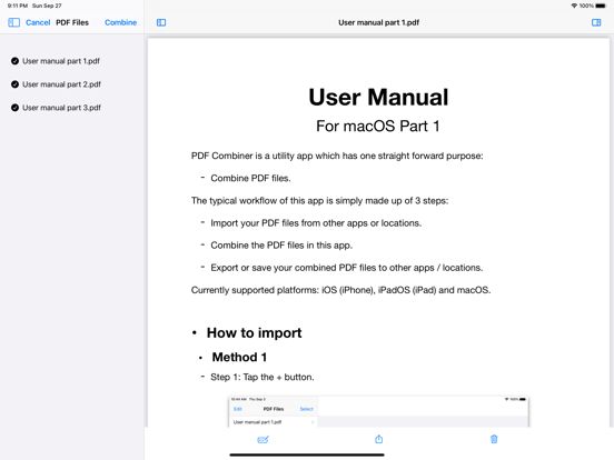 PDF コンバイナー - ファイルのマージのおすすめ画像1