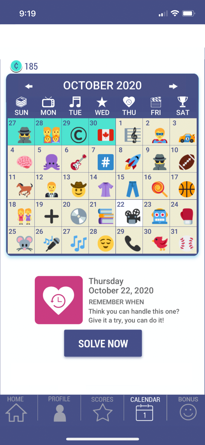 Daily POP Word Search