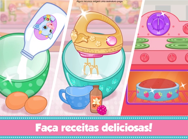 JOGO CONFEITARIA DA MORANGUINHO - JOGO DE FAZER BOLO DA MORANGUINHO 