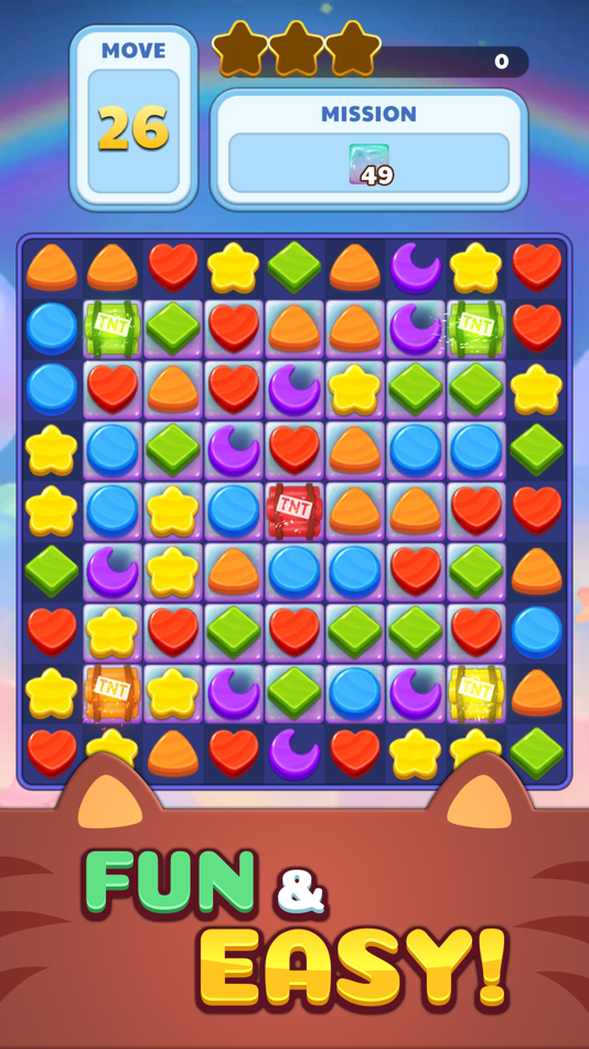 #4. Meow Cat: Match 3 Puzzle (iOS) Podle: NSTAGE Inc.