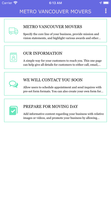 METRO VANCOUVER MOVERS Screenshot