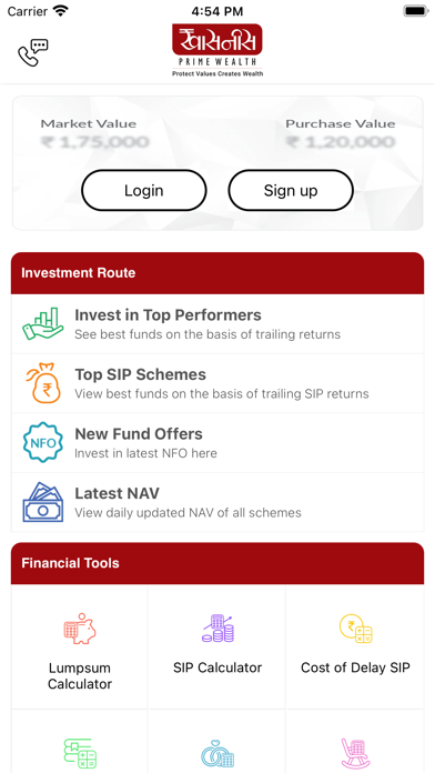 Khasnis Prime Wealth Screenshot