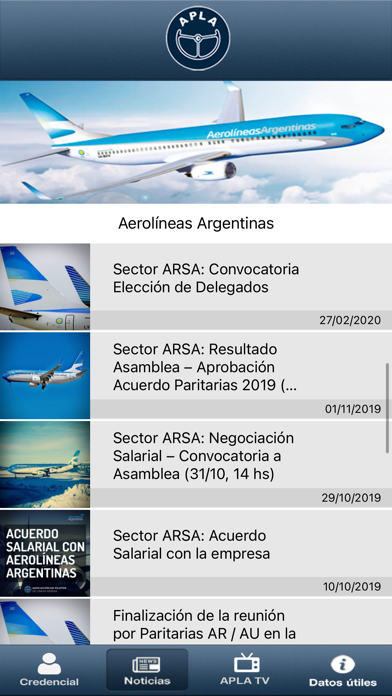 APLA Pilotos Screenshot