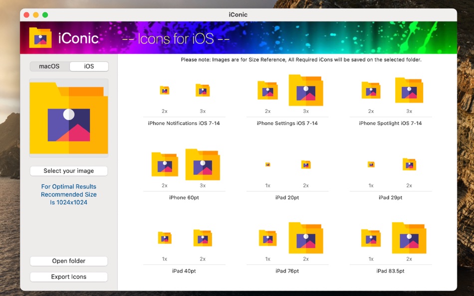 #2. iConic - App Icon Set Creator (macOS) 由: Rodrigo Belloso