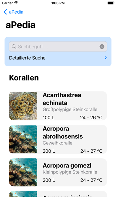 aPedia Aquarium Lexicon Screenshot